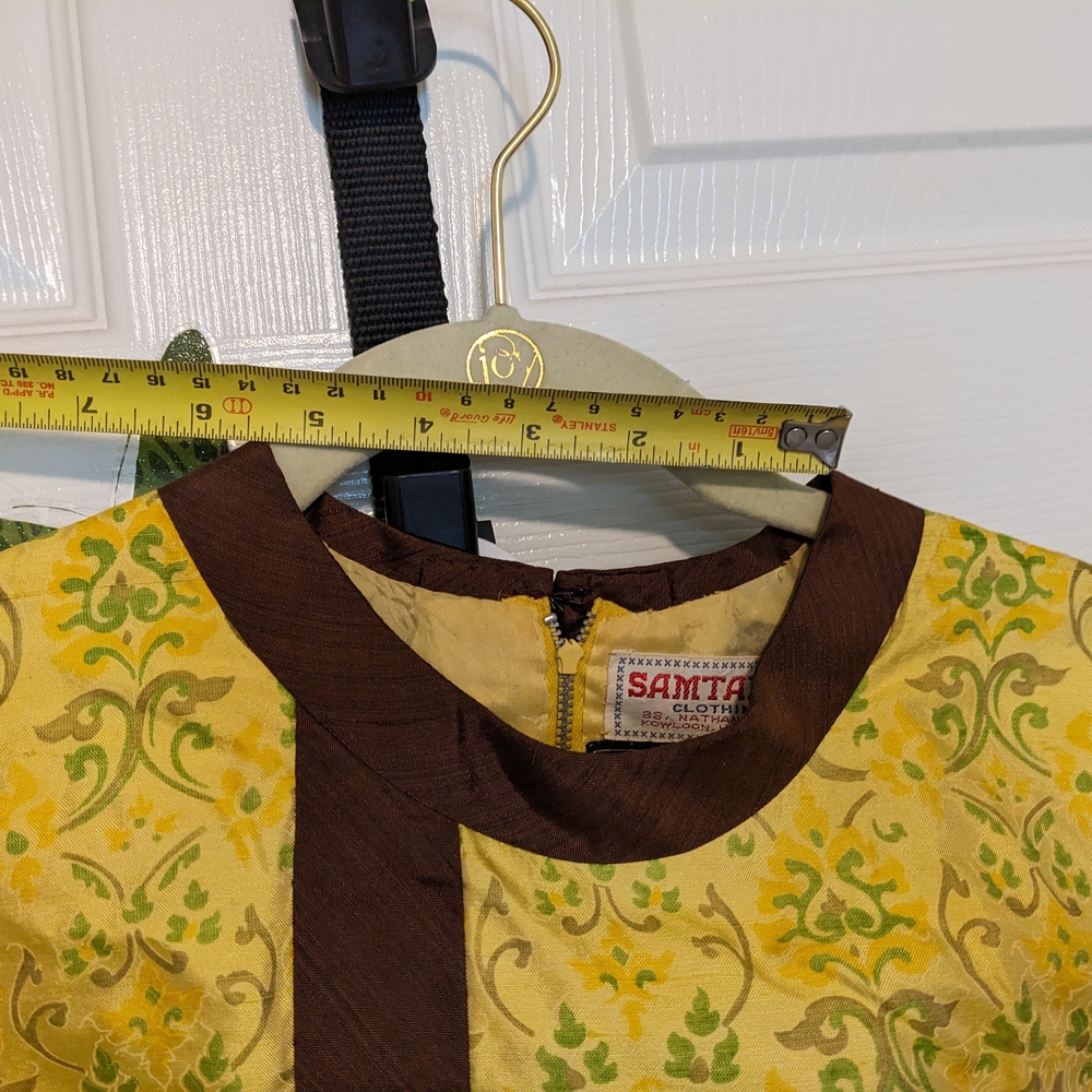 Yellow and Brown Patterned Fabric - Picture 6 of 9